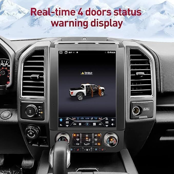 12.1″ CarPlay Wireless BT Navi IPS Display Multimedia for Ford F150 2015-2021