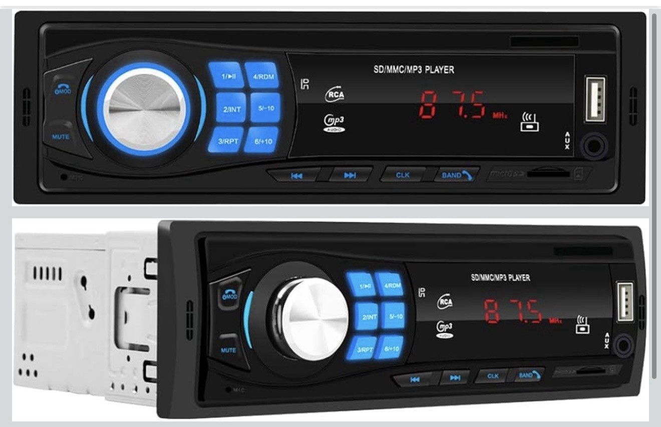 Car Radio and Video Adapter MP3 MP4 MP5 Player 1 Din Car DVD Player FM Radio Card