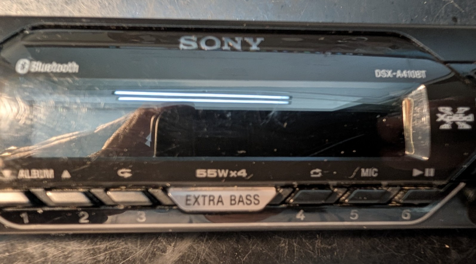 SONY DSX-A410BT BT MEDIA USB IPOD AUX INPUT CAR RADIO,STEREO FACEPLATE ONLY