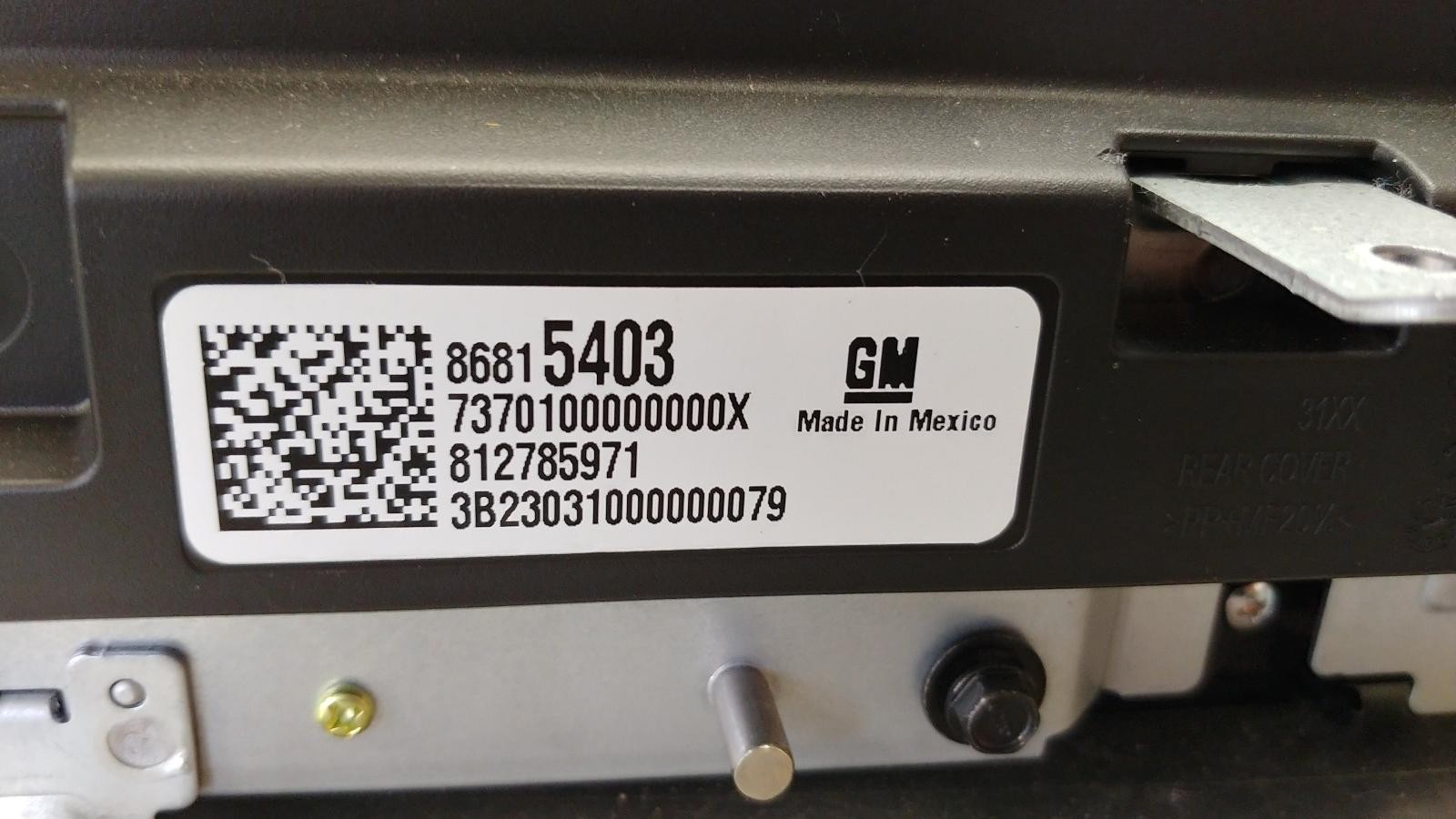 2023 Chevrolet Colorado OEM Radio Display Screen 86815403