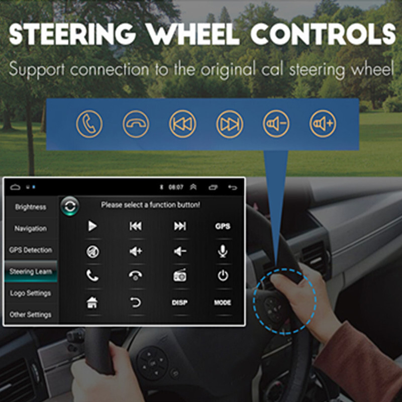 Car Stereo Radio GPS Player Audio Touch Screen 1+16G Mirror Link FM/RDS Video