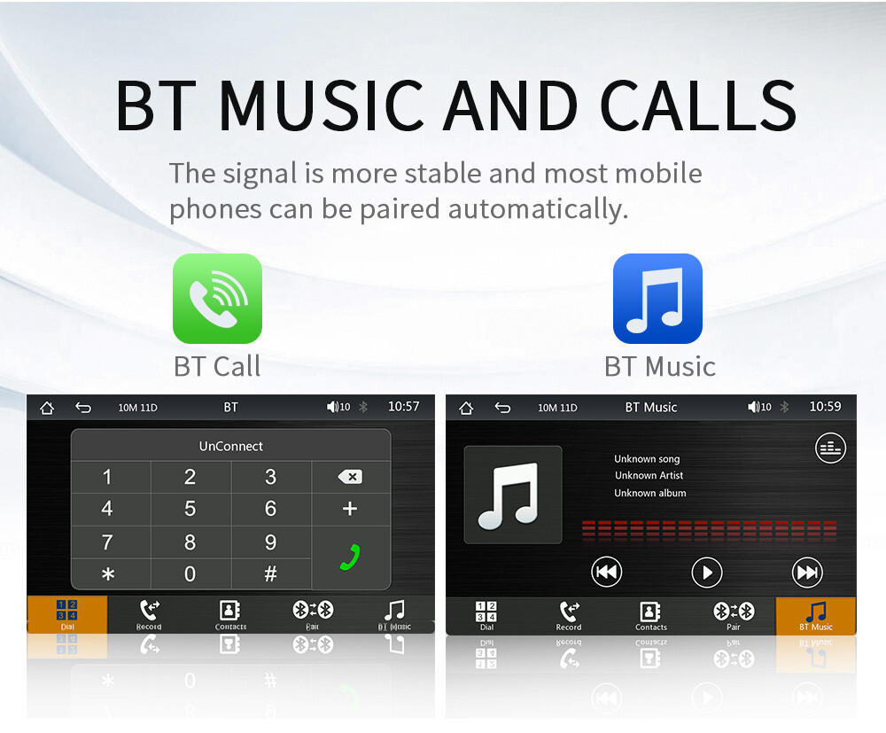 Car Radio MP5 Player For Apple CarPlay Bluetooth Mirror Link Built-in Speaker