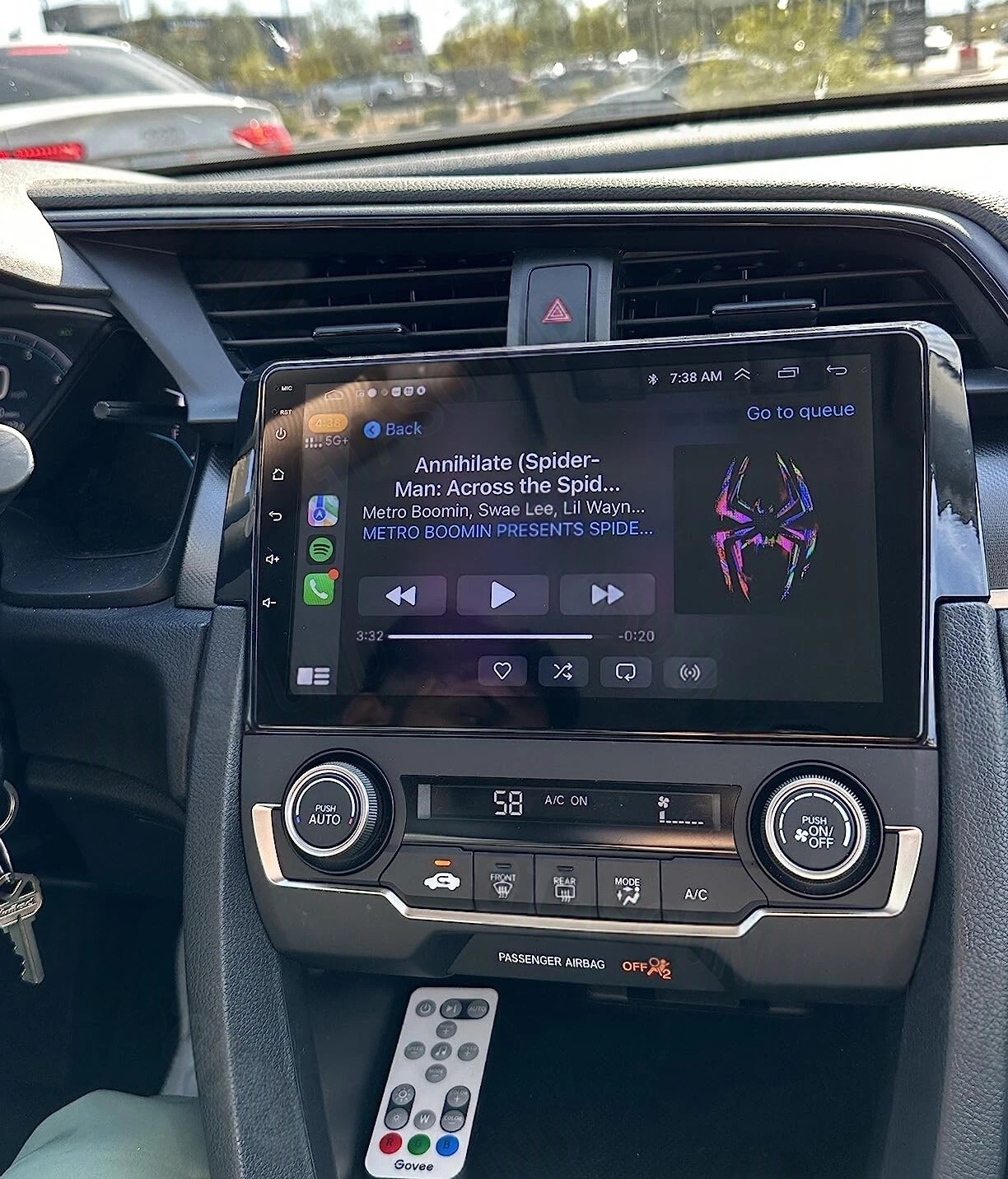 New 64G Carplay For 2016-2020 Honda Civic Car Stereo Radio GPS WIFI Android 15