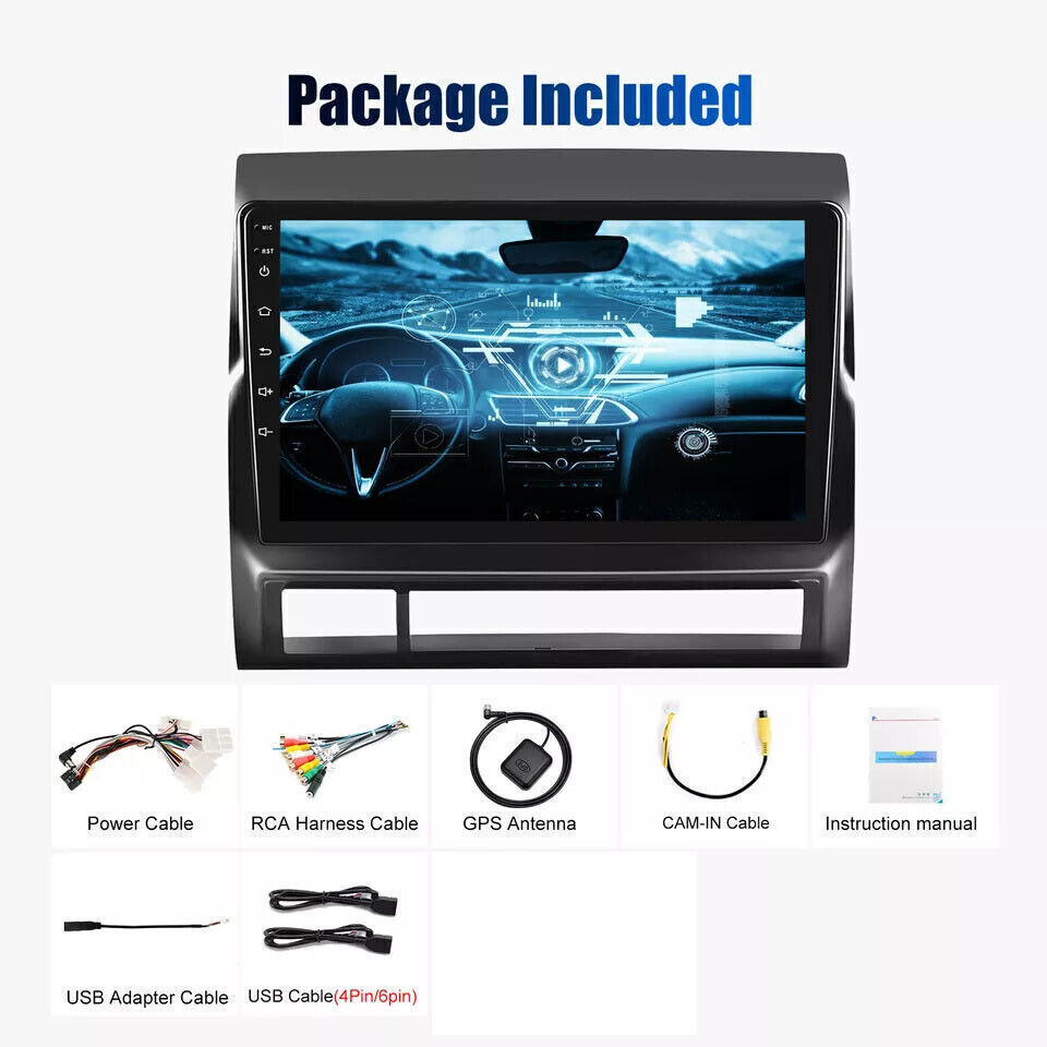 For Toyota Tacoma 2005-2013 Android 13.0 Car Radio Stereo GPS WIFI Carplay 4+64G