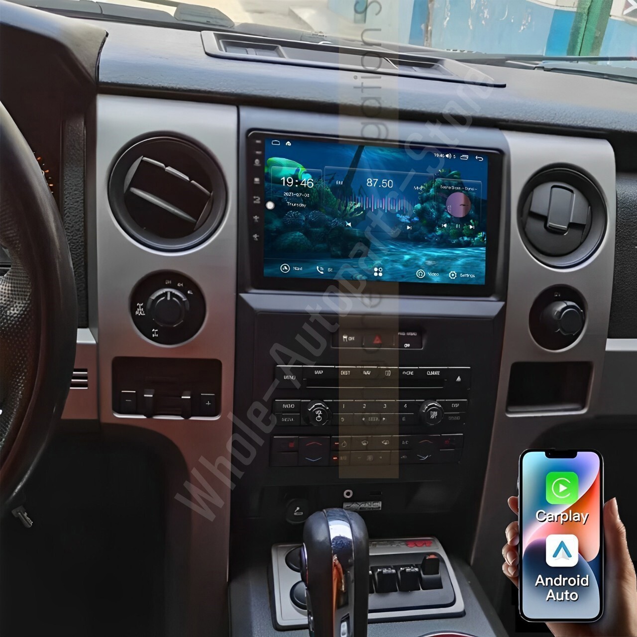 9″ Car Stereo Radio GPS Navi Android 15 CarPlay For Ford F150 2009-2014 F-150