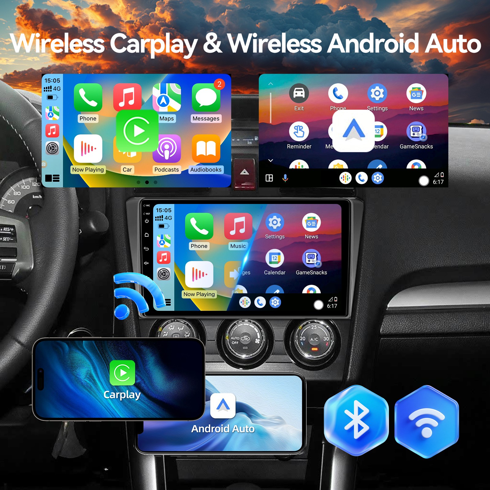 9 In Android 13 Car Radio 2+64G Stereo For Subaru Forester WRX Impreza 2013-2015