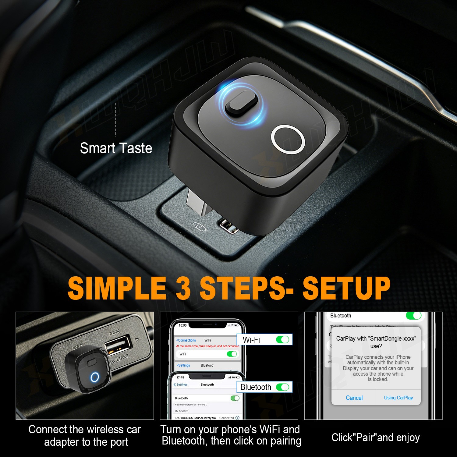 Wired to Wireless Carplay Adapter for Acura Integra 2023-2026