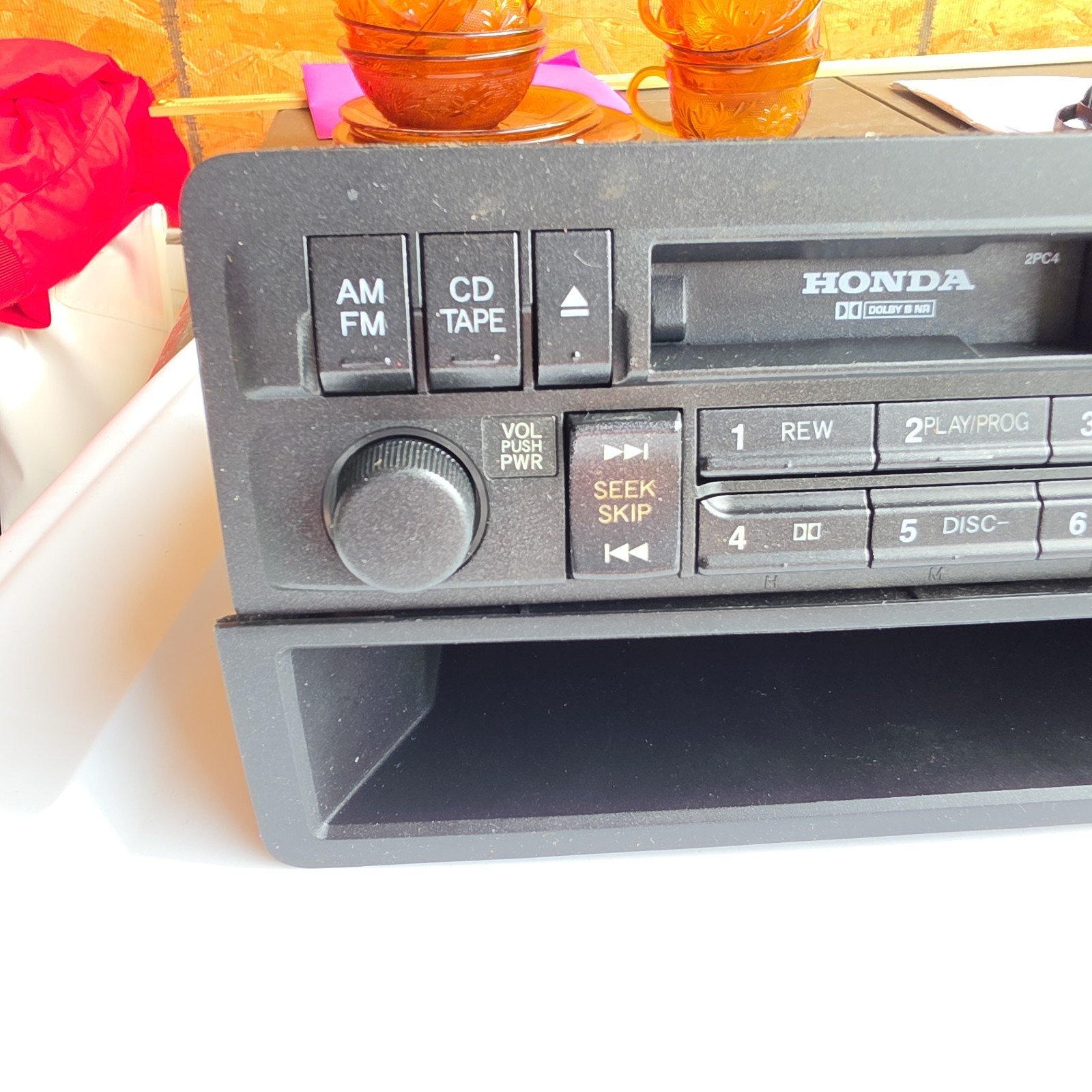 01 02 03 04 05 Honda Civic Radio Cassette Tape Am Fm 39100-S5A-A110-M1 W Cubby