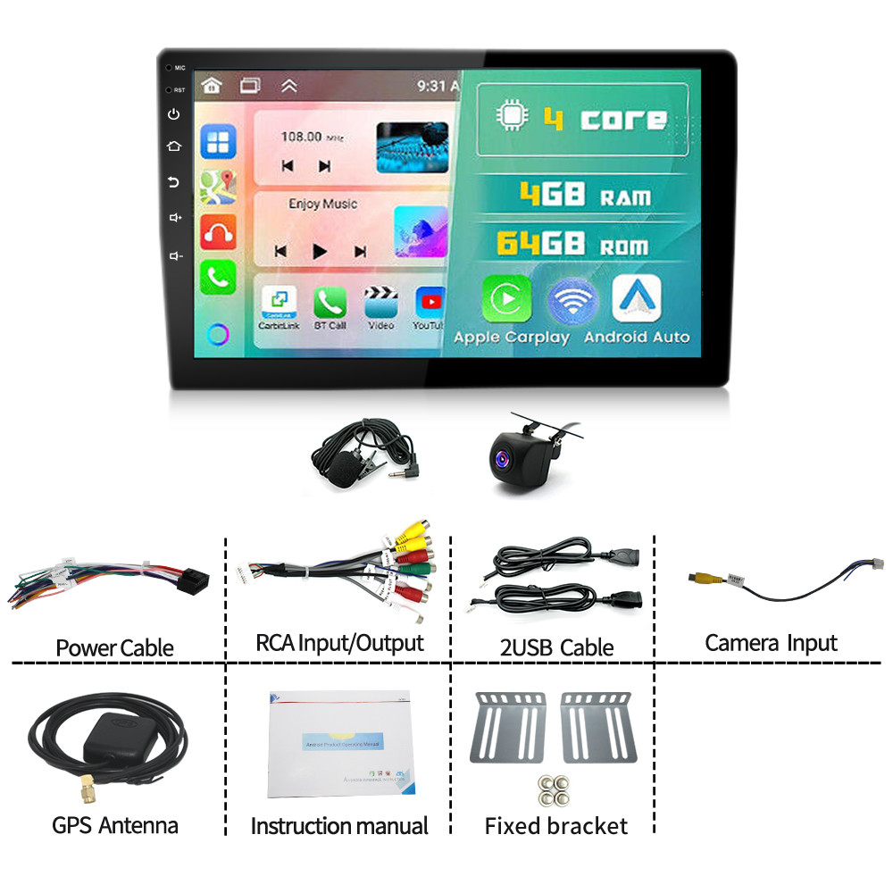 10.1″ Carplay For Cadillac Escalade 2003-2006 Android 15 Car Radio GPS Stereo