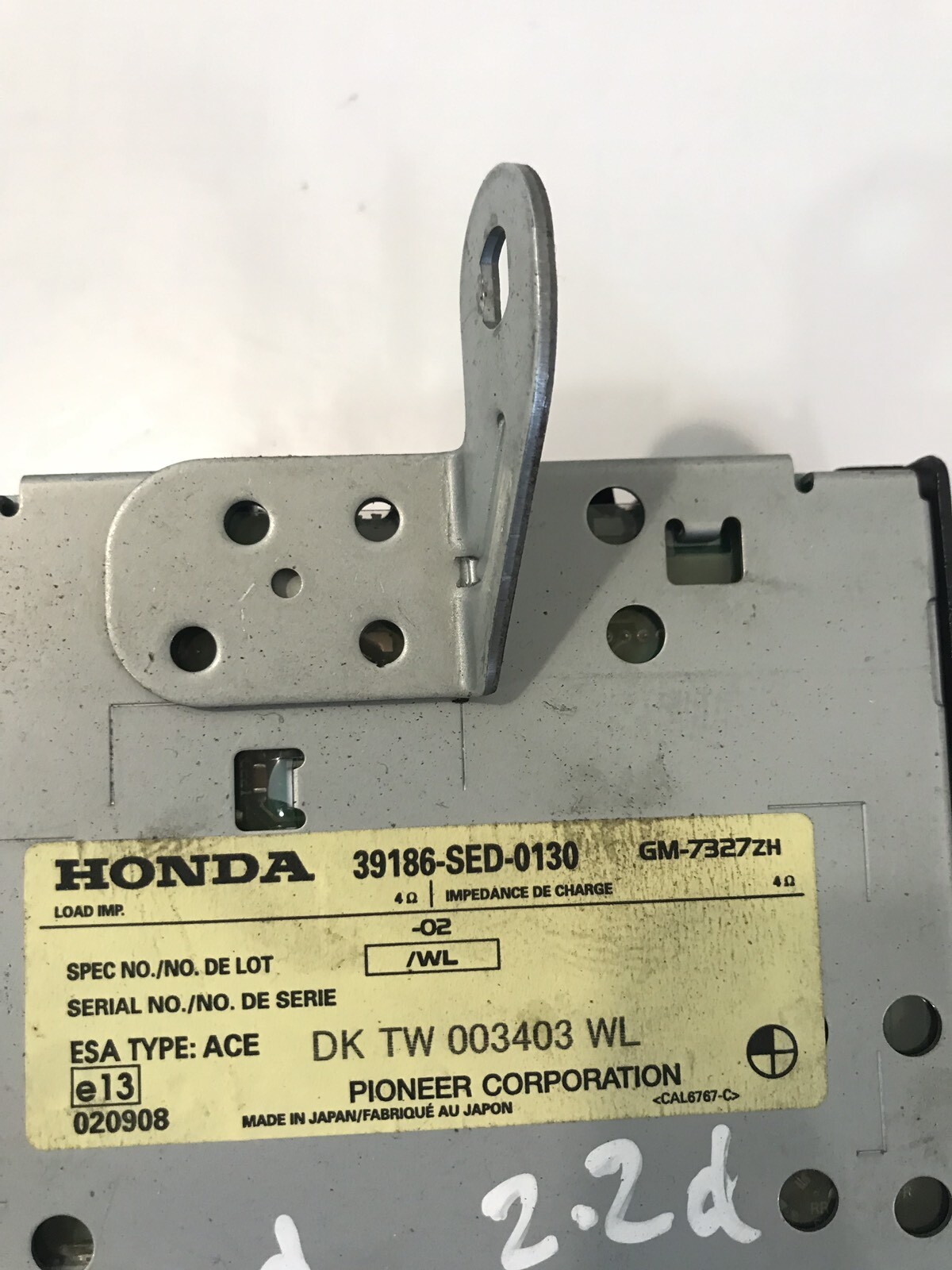 HONDA ACCORD MK7 RADIO SIGNAL AMPLIFIER 39186-SED-0130 GENUINE 2003-2007