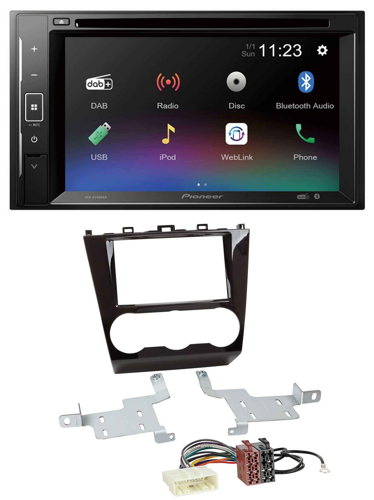 Pioneer Bluetooth MP3 USB 2DIN DAB DVD Car Stereo for Subaru Forester 2015 onwards
