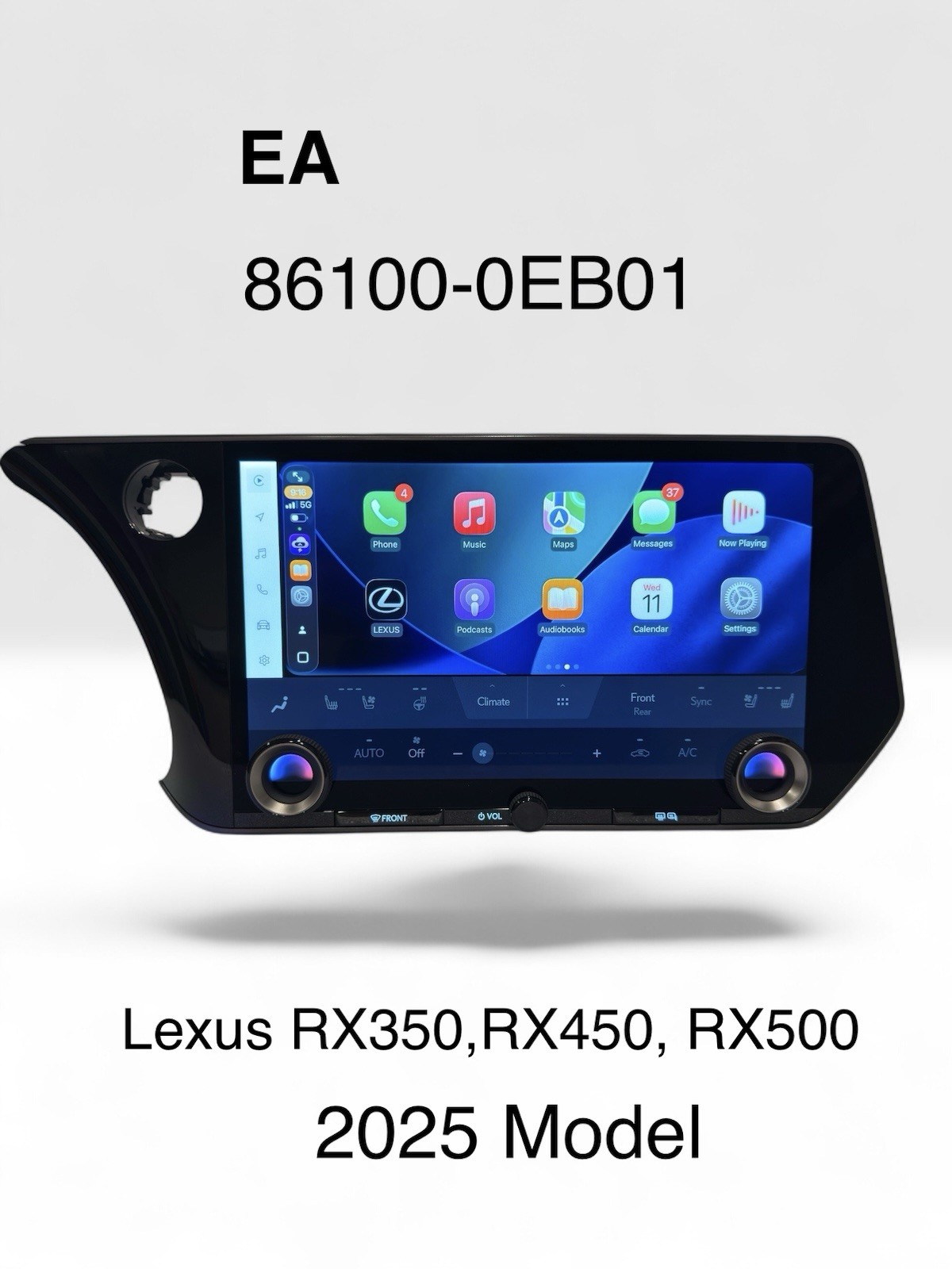 2024-2026 Lexus RX 14″ Navigation Radio Display OEM Touchscreen 86100-0EB01