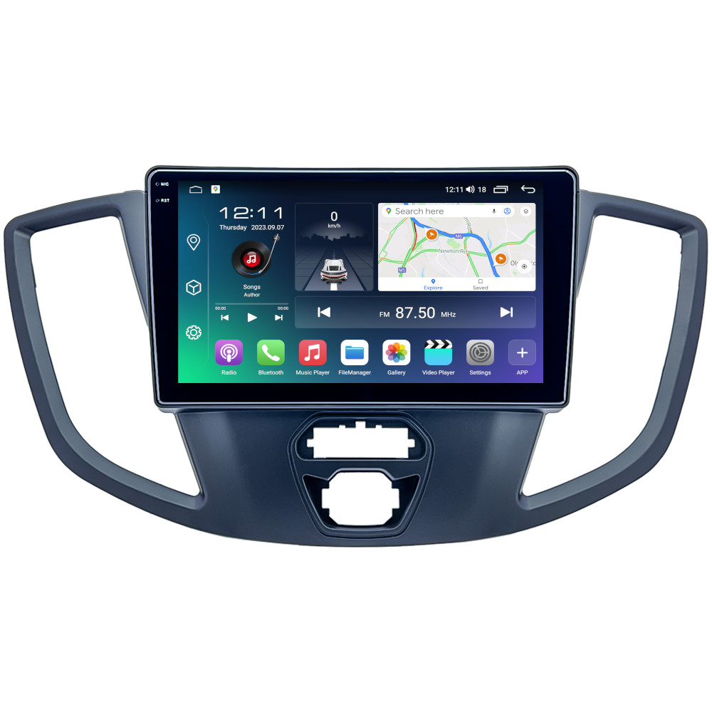CarPlay Android Auto For Ford Transit MK8 Radio S10 2K QLED Sync 1 Mono SatNav