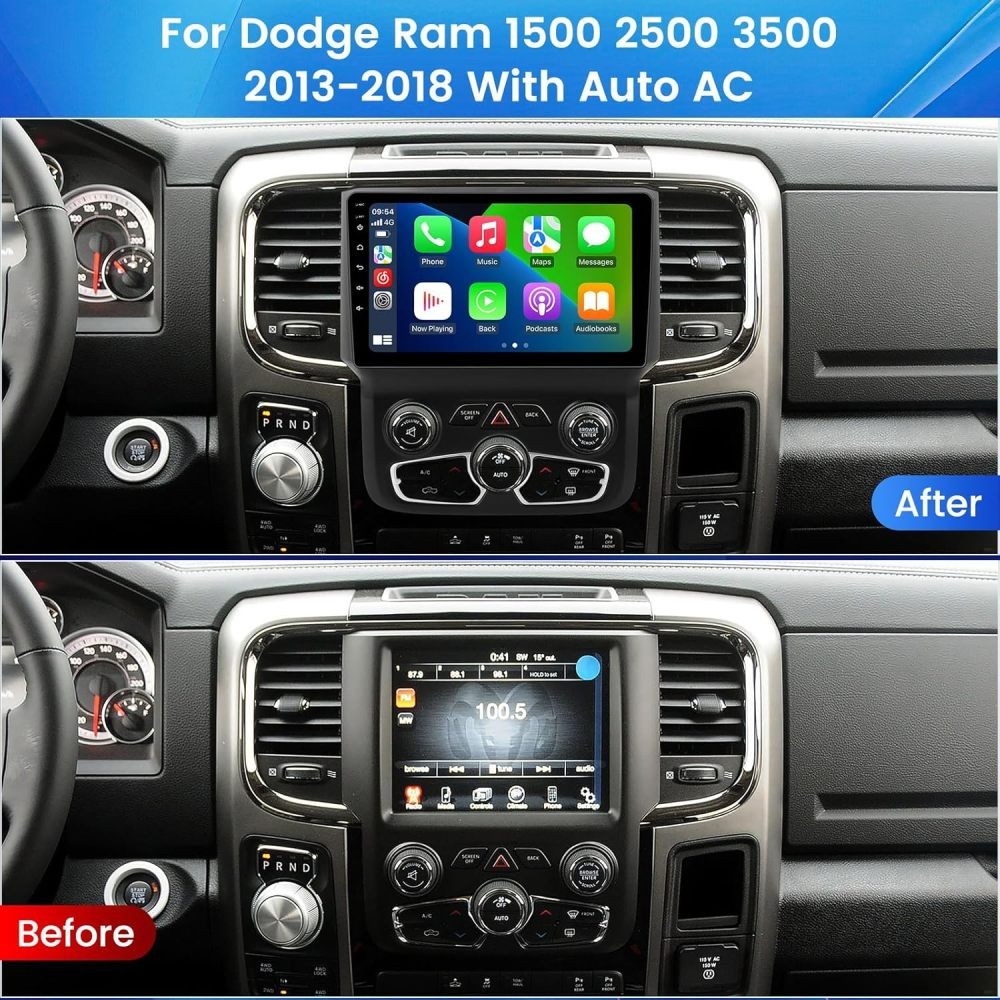 For 2014-2018 Dodge Ram 1500 2500 3500 Android 15 Carplay Car Stereo Radio GPS