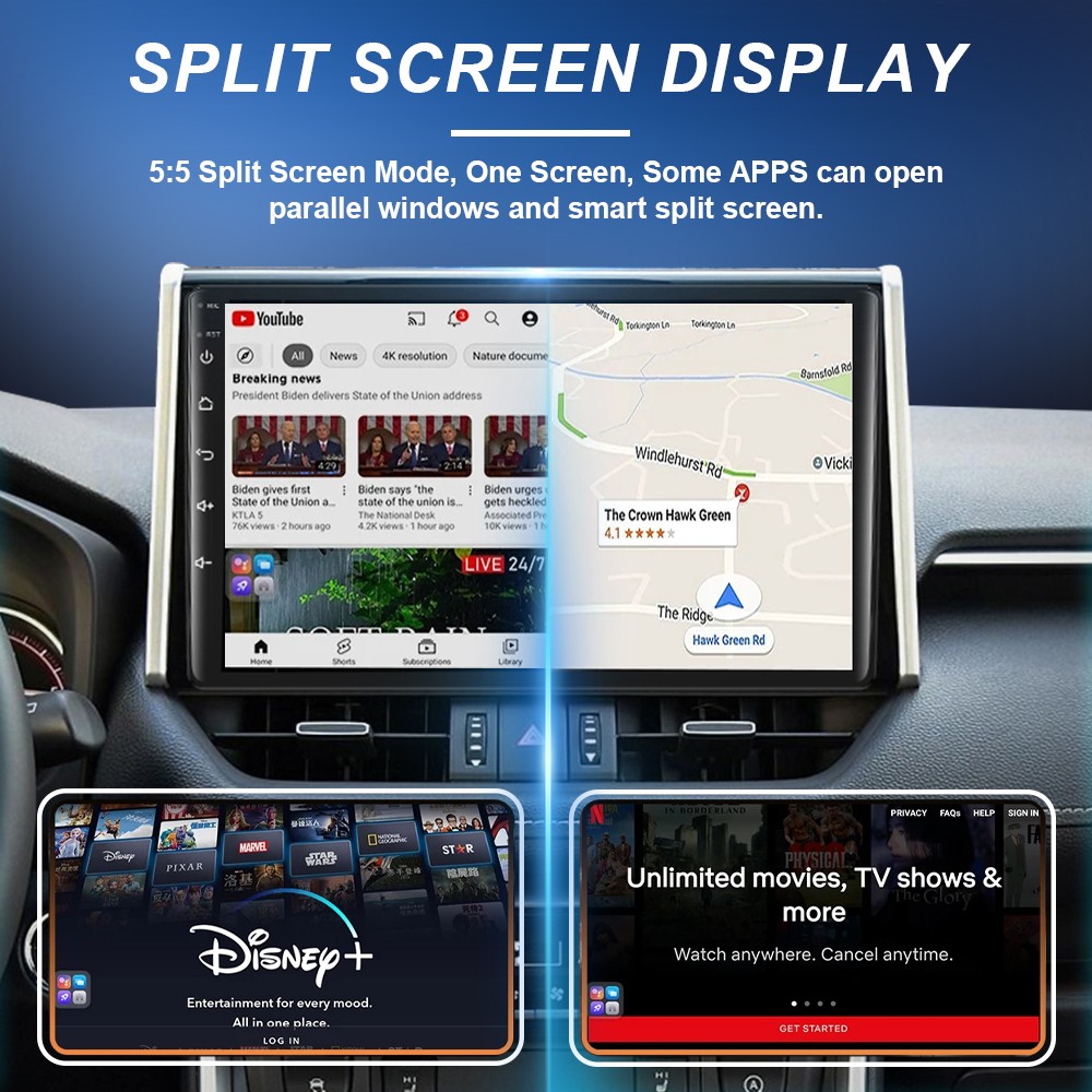 For Toyota Camry Multimedia Android 2006-2011 CarPlay Stereo Car Radio GPS Navi