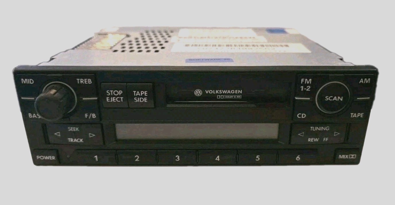 1999-2004 VW EUROVAN Monsoon Stereo Radio Cassette Manual Quick Reference Guide