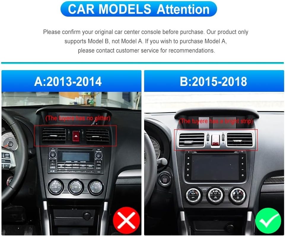 Android 15 Car Stereo 9” 8-Core 4GB+64GB Subaru Forester WRX Impreza 2015-2018