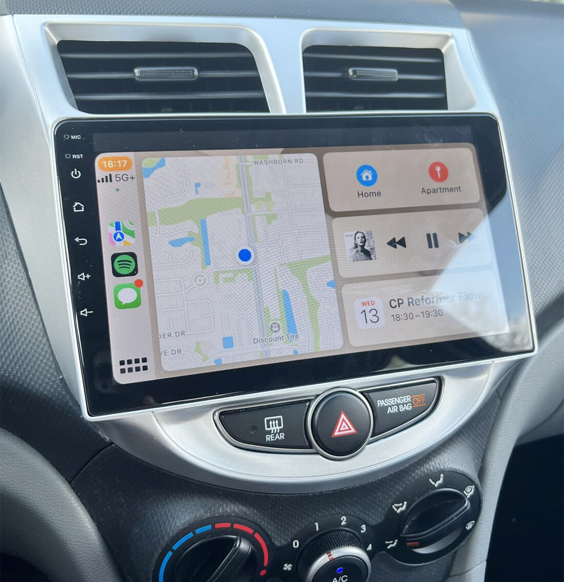 2+64G Car Stereo Radio GPS BT FM For 2011-2019 Hyundai Accent Android 15 Carplay