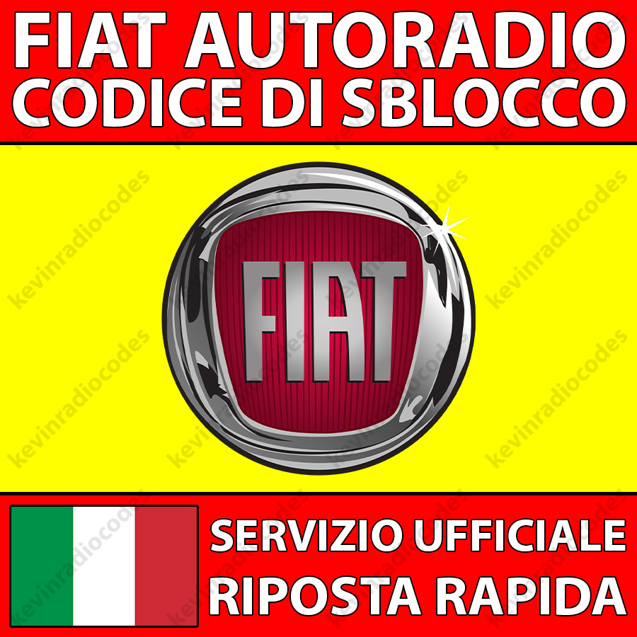 ✅FIAT RADIO UNLOCK CODE 500 DOUBLE DUCATO FLORIN PANDA DOT QUBO TYPE✅
