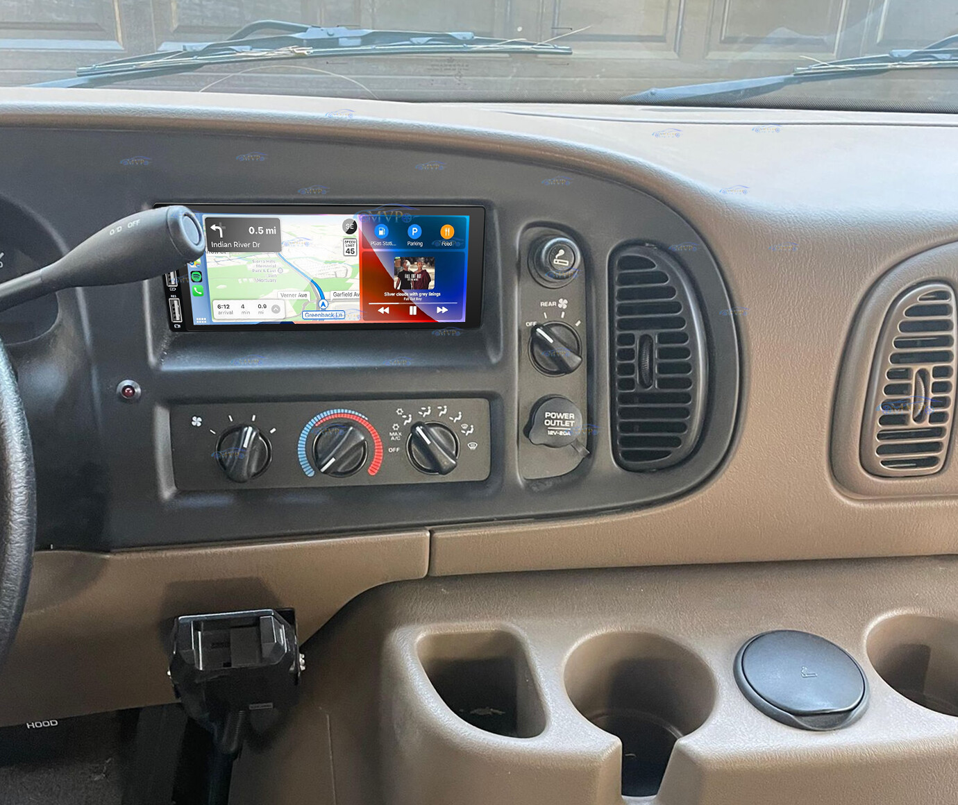 For 1998-2003 Dodge Van Android 14 Carplay Car Stereo Radio GPS WIFI NAVI RDS FM