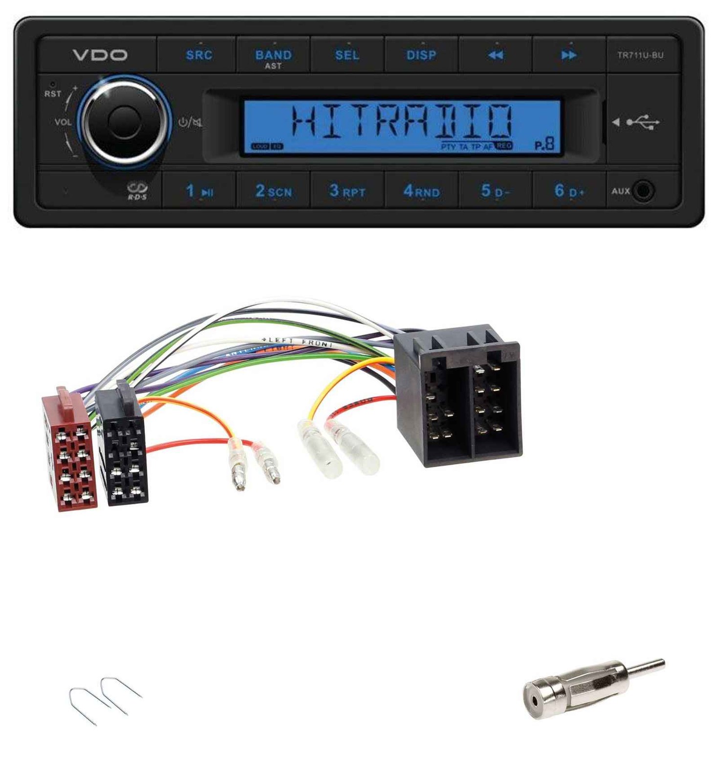 VDO AUX 1DIN MP3 USB Car Stereo for Rover 25 200 Series 1984-2000