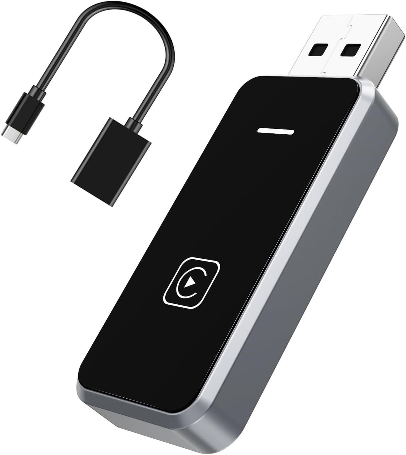 Wireless CarPlay Adapter for Apple iPhone & Android Auto USB Adapter Plug & Play