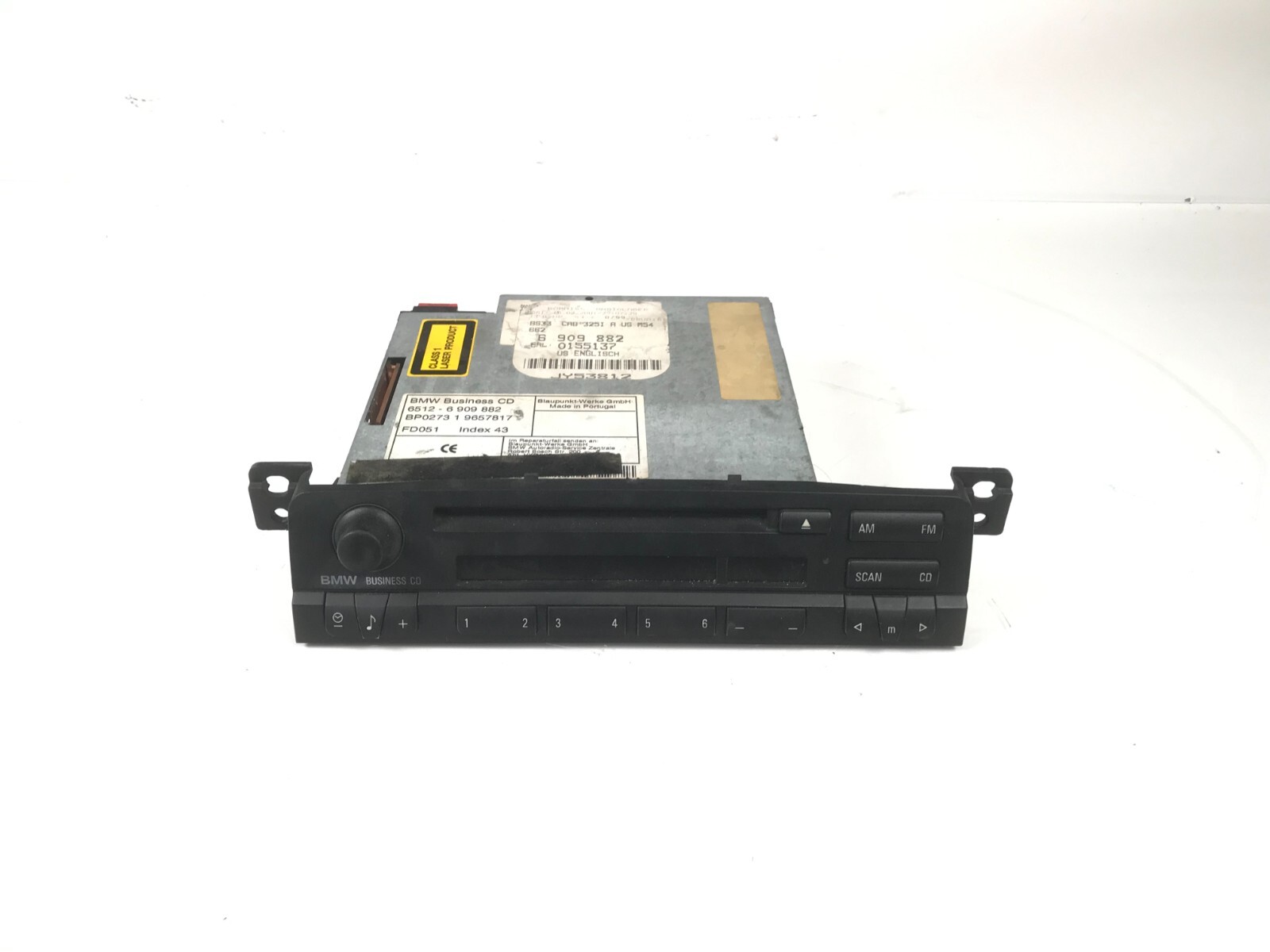 BMW Business CD Radio Stereo Blaupunkt 6512 6 909 882 for BMW 3 Series 1997-2006