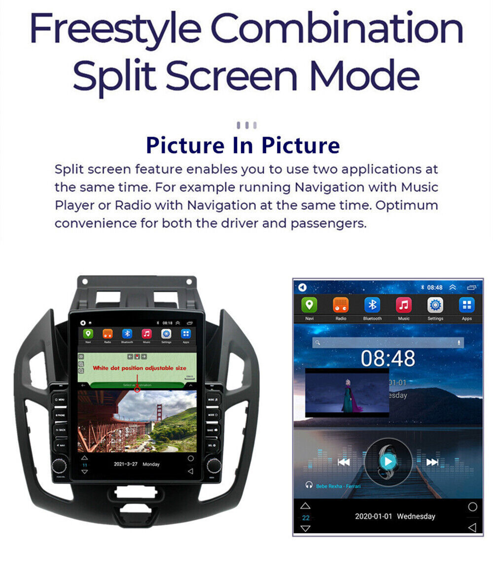 For Ford Transit Connect 2014-2018 Android 13 Carplay Car Stereo Radio GPS