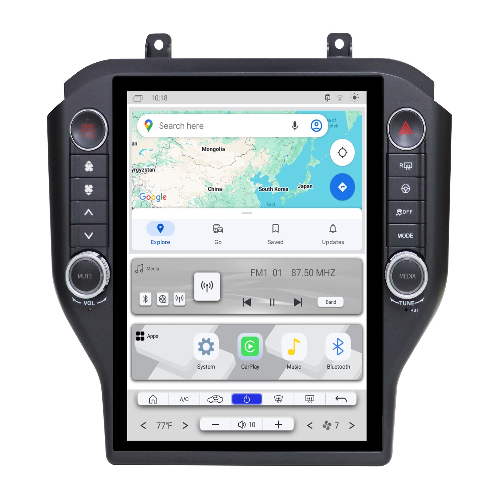 Android13 Apple Carplay For Ford Mustang 2015-2023 Car Stereo Radio Touch Screen