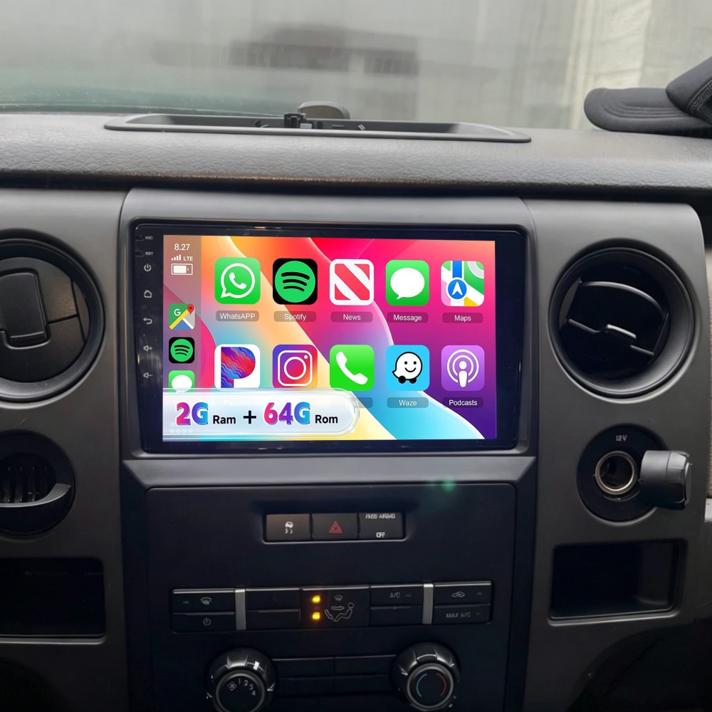 For Ford F-150 2009-2014 Apple Carplay Android 15 Car Stereo Radio GPS BT 2+64GB