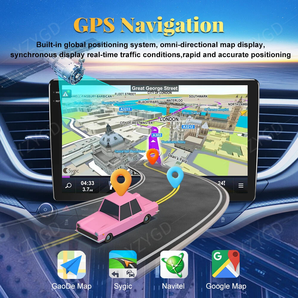 For Toyota Tacoma Car Radio Multimedia Screen BT 2016-2021 9″ Stereo GPS CarPlay