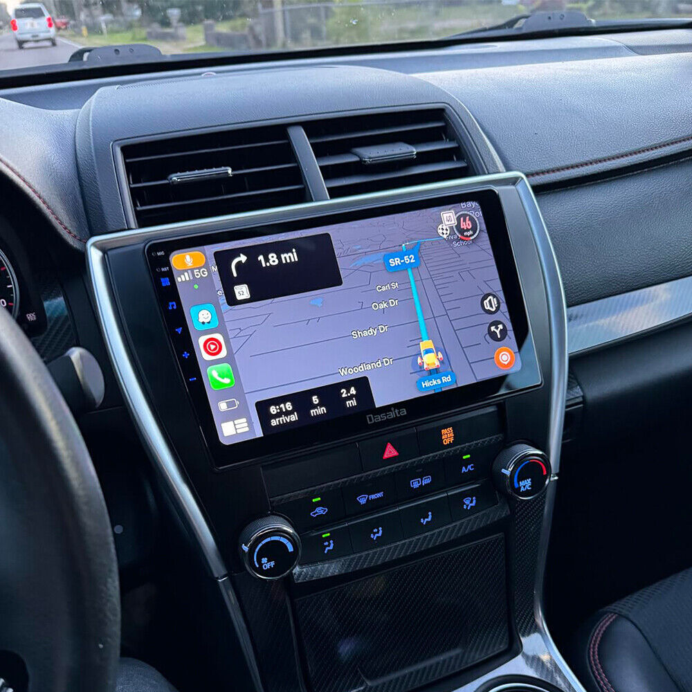 For 2015-2017 Toyota Camry Radio Car Stereo Carplay Android 12 GPS Navigation BT