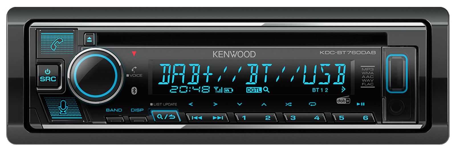 Kenwood MP3 Bluetooth DAB USB CD Car Stereo Speaker Installation Kit for Fiat Punto