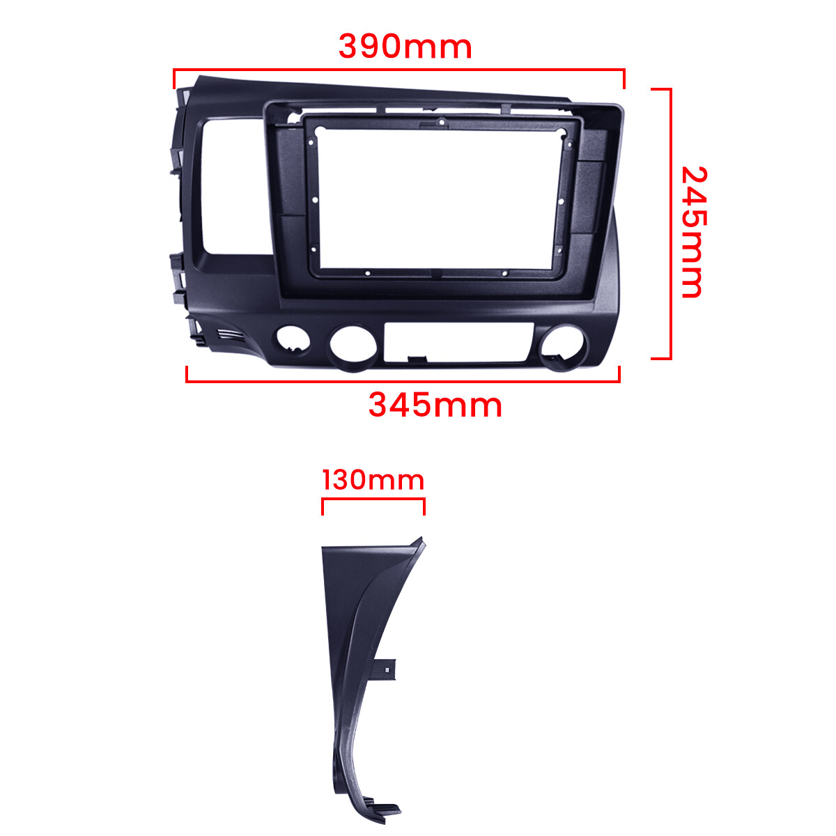 For Honda Civic 2006-2011 Apple CarPlay Android 12.0 Car Stereo Radio GPS Navi