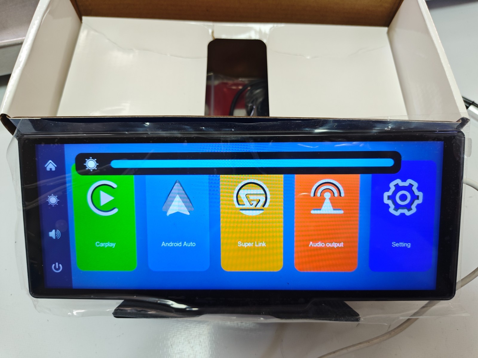 Podofo IPS Screen Wireless Carplay AndroidAuto Portable Smart Player With Voice