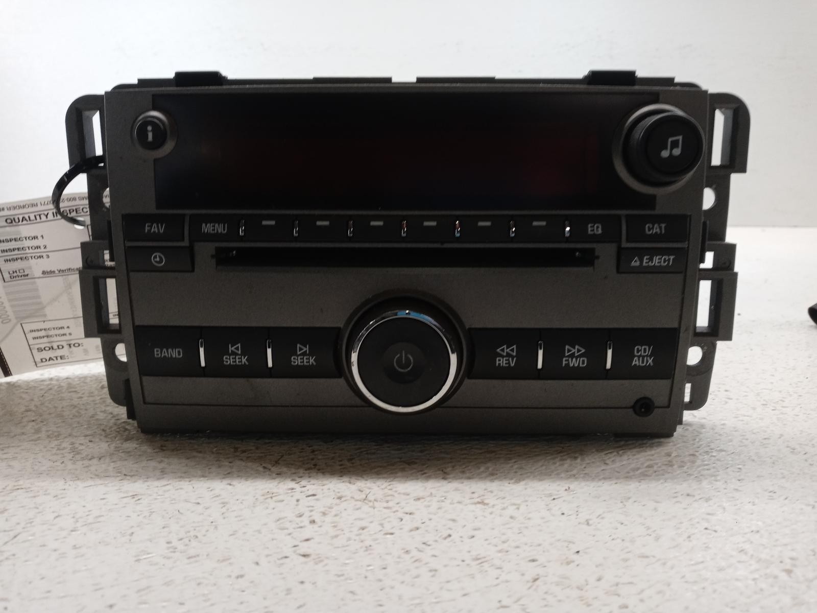2008 Saturn Vue Audio Equipment Radio Raceiver **May Need Programming**