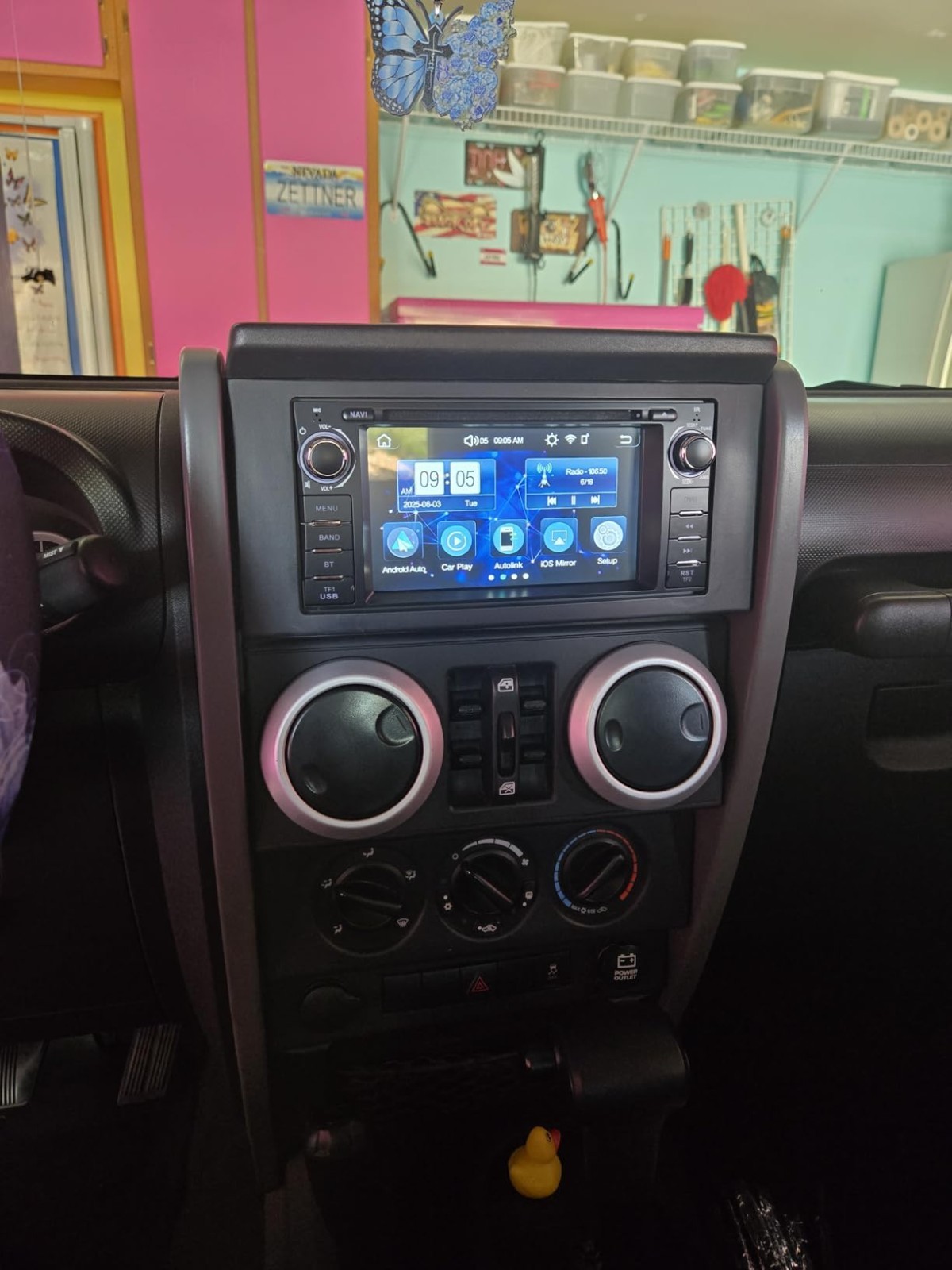 Plug Play Car Radio Stereo CD DVD FM Player with CarPlay For Jeep Dodge Chrysler