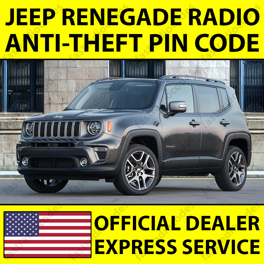 ✅JEEP RENEGADE CAR RADIO ANTI-THEFT UNLOCKING PIN CODE FAST & RELIABLE SERVICE✅