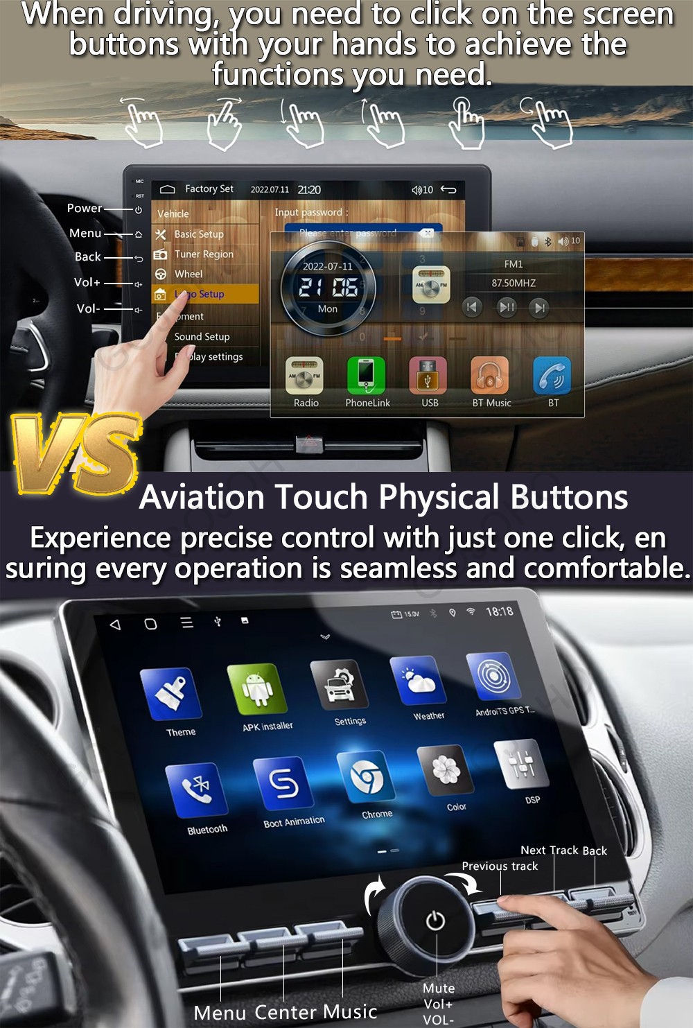 4+64GB Android 15 For Honda Civic 2012 Car Stereo GPS Radio Wifi Apple Carplay