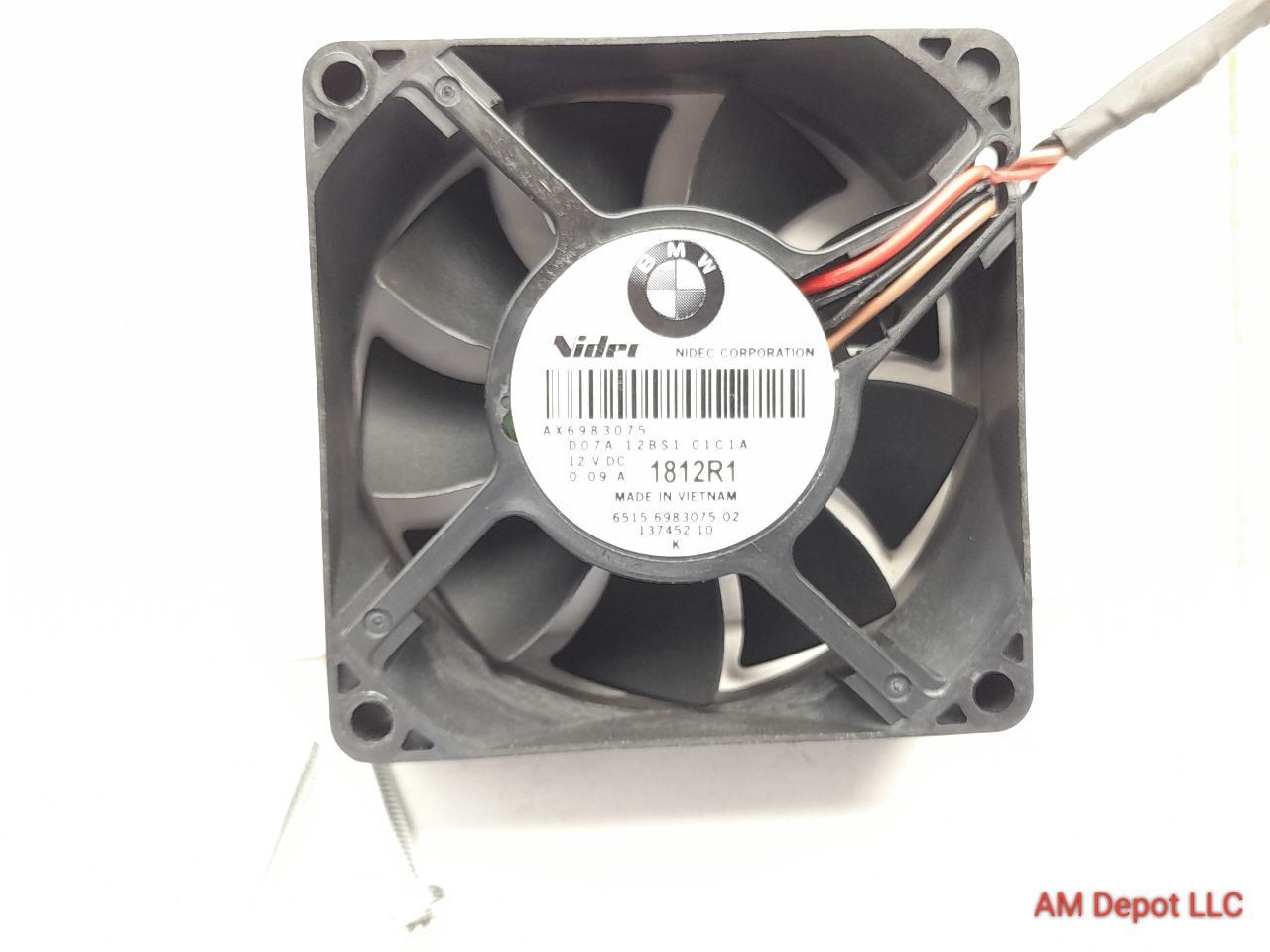 2012 BMW 535i 528i 550i GT F07 F10 Audio Amplifier Cooling Fan 65156983075