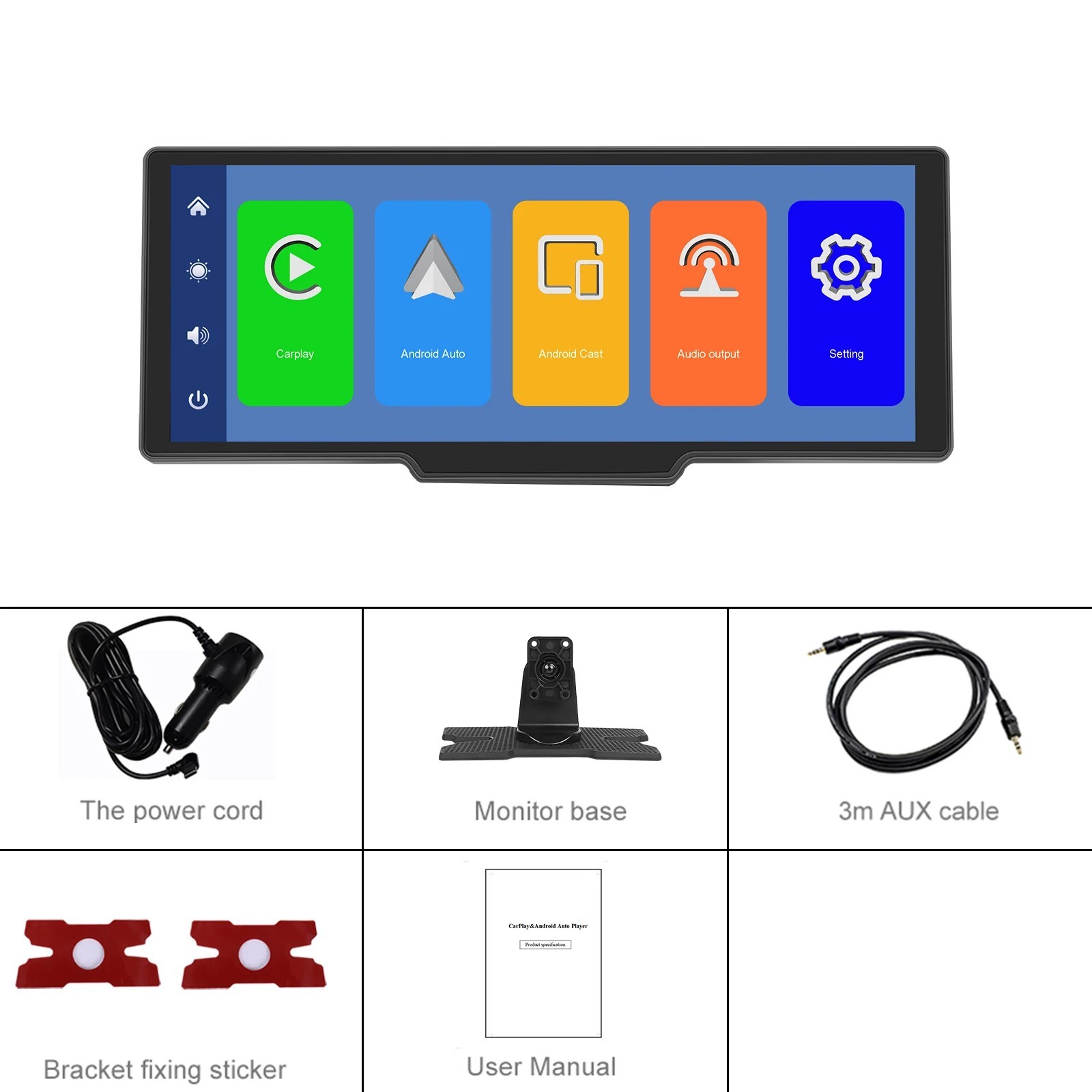 10.26” Wireless Apple CarPlay Android Auto Car Stereo Touchscreen BT GPS