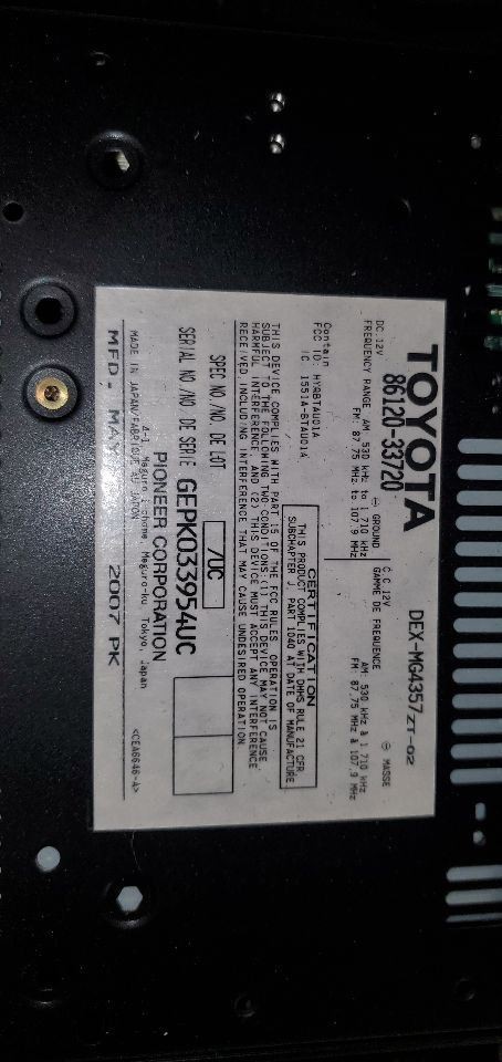 Audio Equipment Radio Receiver Fits 07-09 LEXUS ES350 1100674