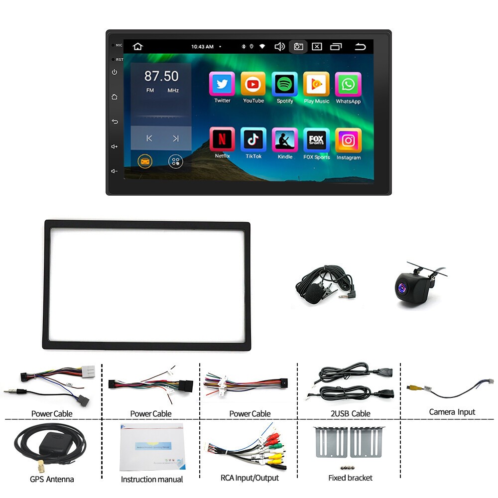 Android 14 For 2001 2002 2003 INFINITI QX4 Car Stereo Radio Carplay GPS+ CAM