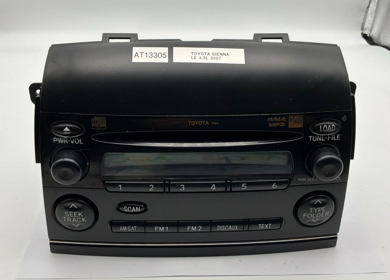 OEM 04-10 Toyota Sienna LE AM FM Radio Receiver CD WMA MP3 Single Disc Player