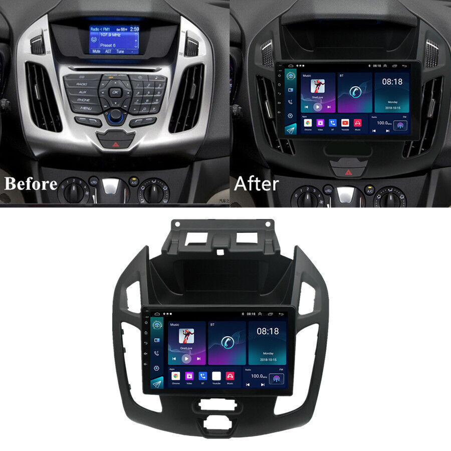 4+64G Android Auto Carplay GPS SAT Navi Radio For Ford Transit Connect 2014-2018