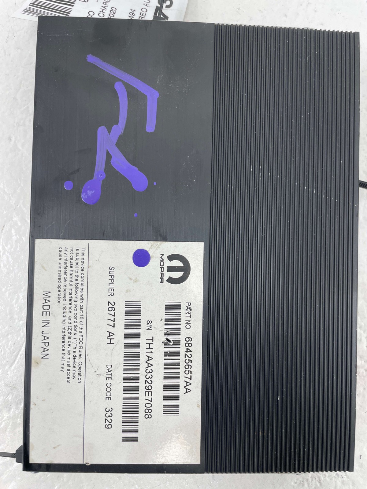 2020-2023 DODGE CHARGER SRT HELLCAT OEM RADIO STEREO AUDIO AMPLIFIER 68425657