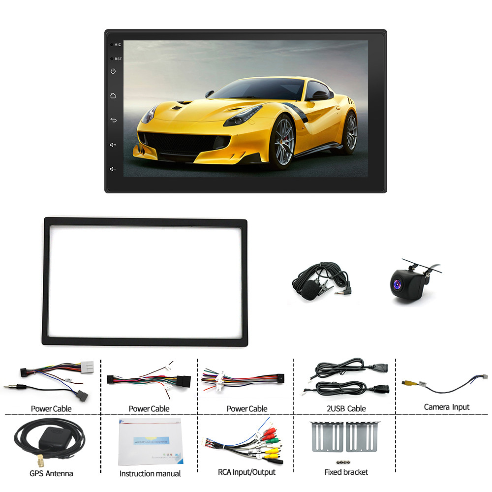 7” Car Stereo Radio Apple CarPlay Touch Screen BT For Nissan Rogue Versa Juke