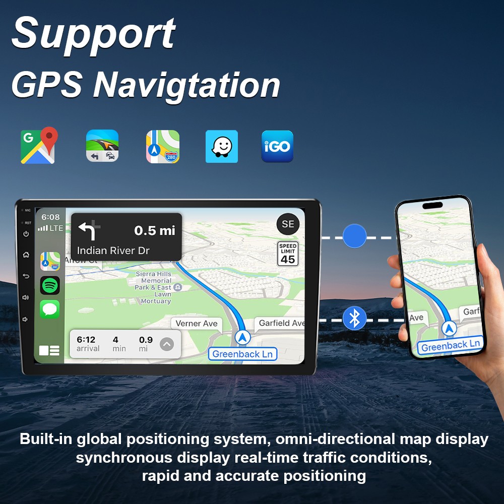 For Toyota Camry Multimedia Android 2006-2011 CarPlay Stereo Car Radio GPS Navi
