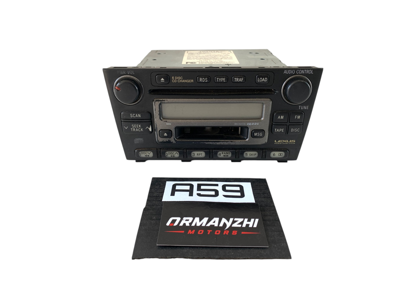 2001-2005 Lexus IS300 Radio Stereo CD Head Unit 86120-53120 OEM B06