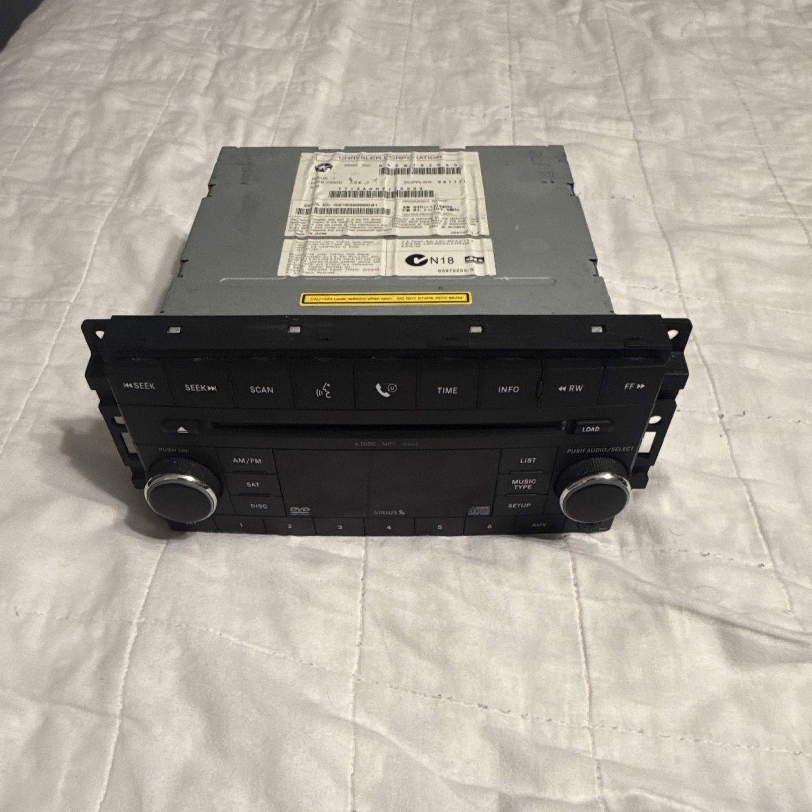 Chrysler Dodge Jeep MyGIG RER Navigation DVD Sirius Radio P56049204AG OEM